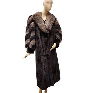 Renfrew Mink & Fox Fur Long Coat